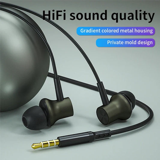 KTX-688979 In-Ear Wired Earphones with Microphone and 3.5mm Jack for Smartphones and Gaming