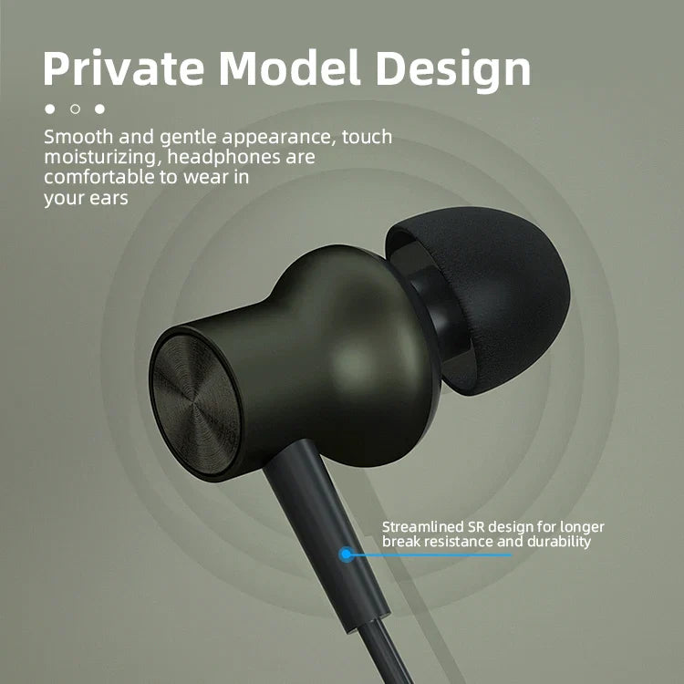 KTX-688979 In-Ear Wired Earphones with Microphone and 3.5mm Jack for Smartphones and Gaming