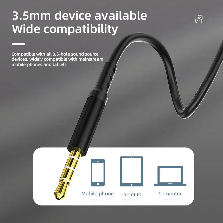 KTX-688979 In-Ear Wired Earphones with Microphone and 3.5mm Jack for Smartphones and Gaming