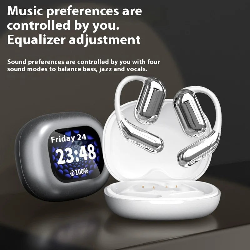 KTX-837267 Wireless Ear-Hanging Headset with LED AI Translation for Android Devices