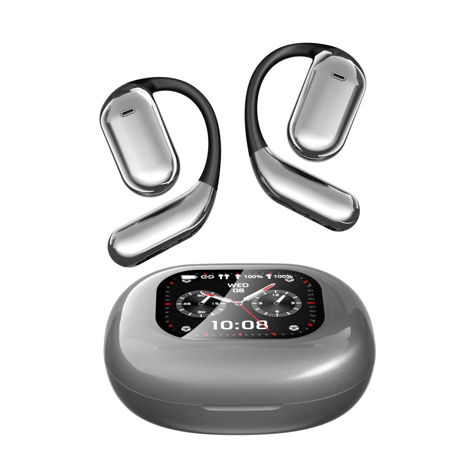 KTX-837267 Wireless Ear-Hanging Headset with LED AI Translation for Android Devices