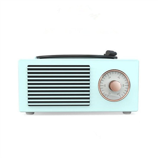 KTX-608211 Retro Mini Bluetooth Record Player Speaker - Wireless Audio with 8-Hour Battery Life, USB Charging, Dual Speakers, and Card Insert Function