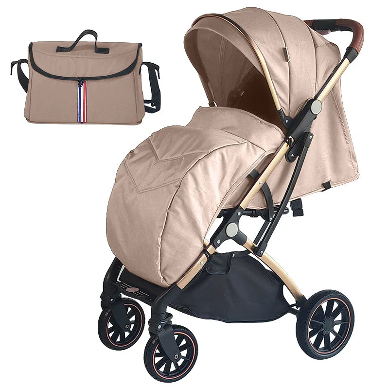 KTX-026003 Lightweight 3-in-1 Baby Stroller with Folding Design for Newborns - Travel Trolley Pushchair Pram