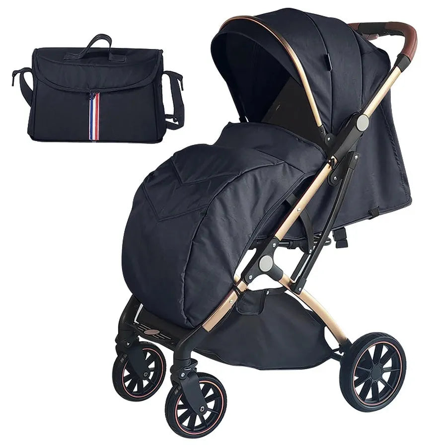 KTX-026003 Lightweight 3-in-1 Baby Stroller with Folding Design for Newborns - Travel Trolley Pushchair Pram
