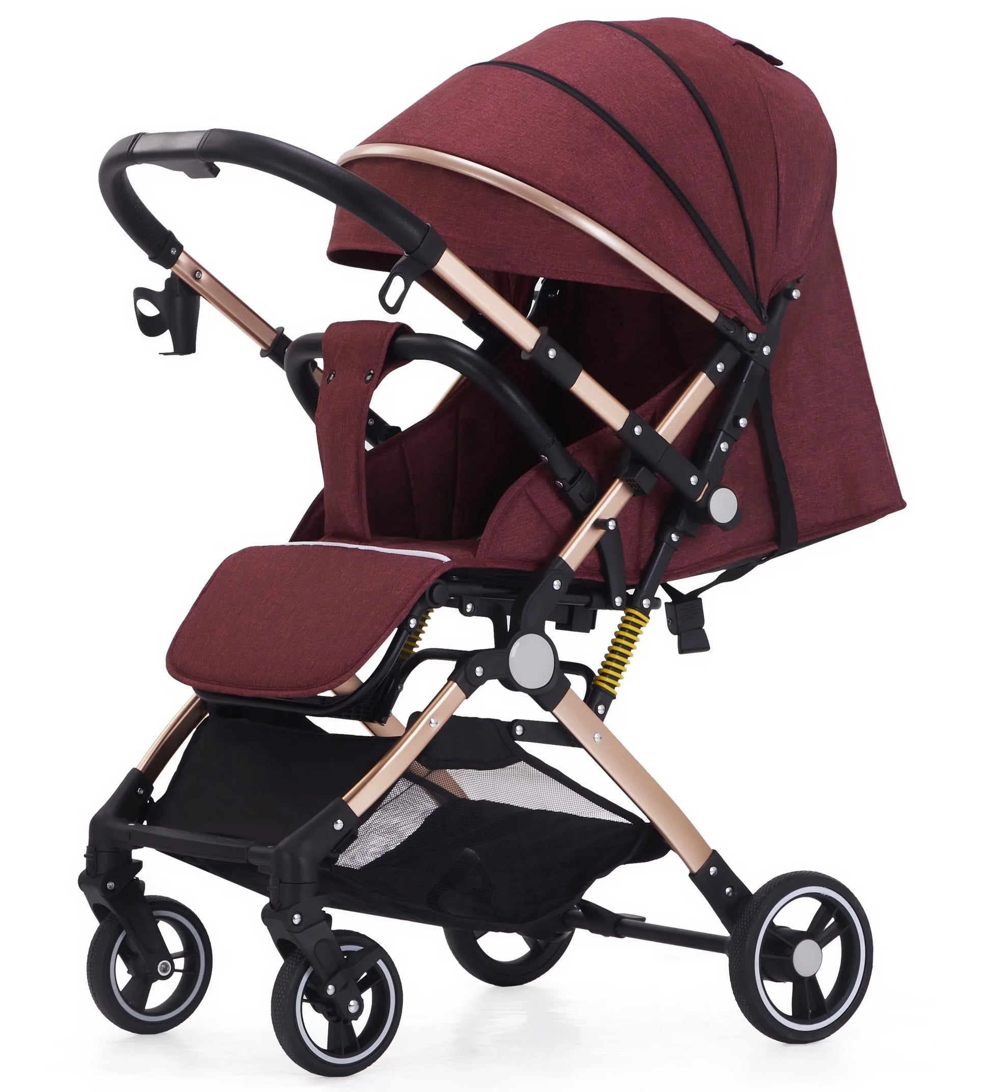 KTX-600019 Bi-Directional High Landscape Baby Stroller with Newborn Carriage and Four Wheels Travel System