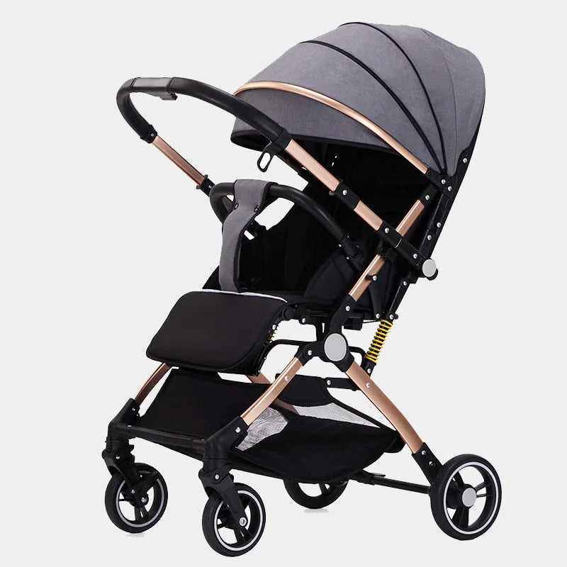 KTX-600019 Bi-Directional High Landscape Baby Stroller with Newborn Carriage and Four Wheels Travel System