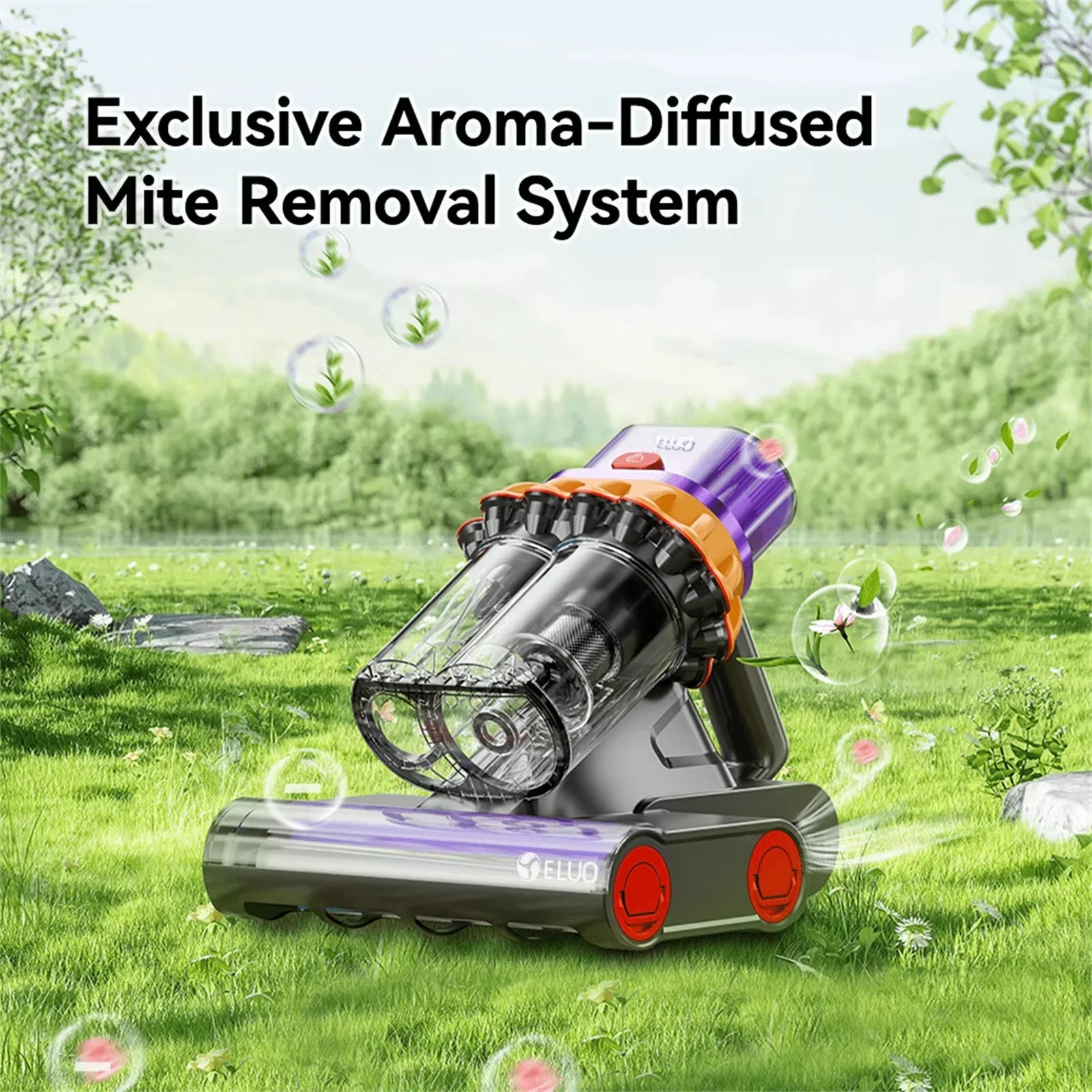 KTX-118099 Wireless Mini Vacuum Cleaner with 20kPa Strong Suction and UV-C Technology for Allergy and Mite Elimination, Ideal for Beds, Sofas, and Cars