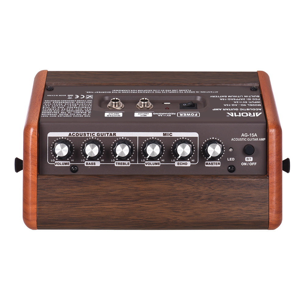 KTX-147155 Portable Acoustic Guitar Charging Speaker with Bluetooth, USB Connection, and 5-Hour Battery Life