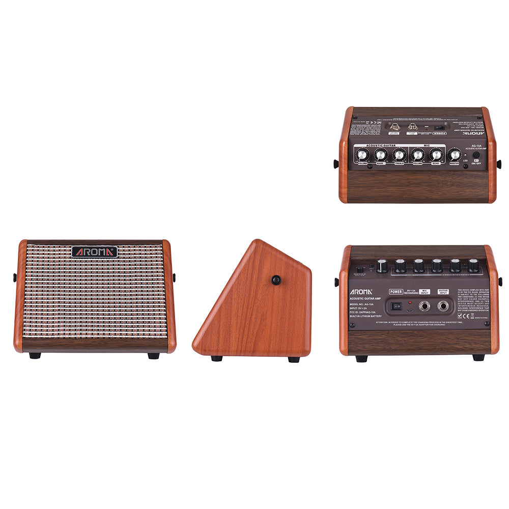 KTX-147155 Portable Acoustic Guitar Charging Speaker with Bluetooth, USB Connection, and 5-Hour Battery Life