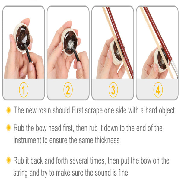 KTX-566163 Solid Wood Rosewood Violin Accessories in Matte Natural Finish