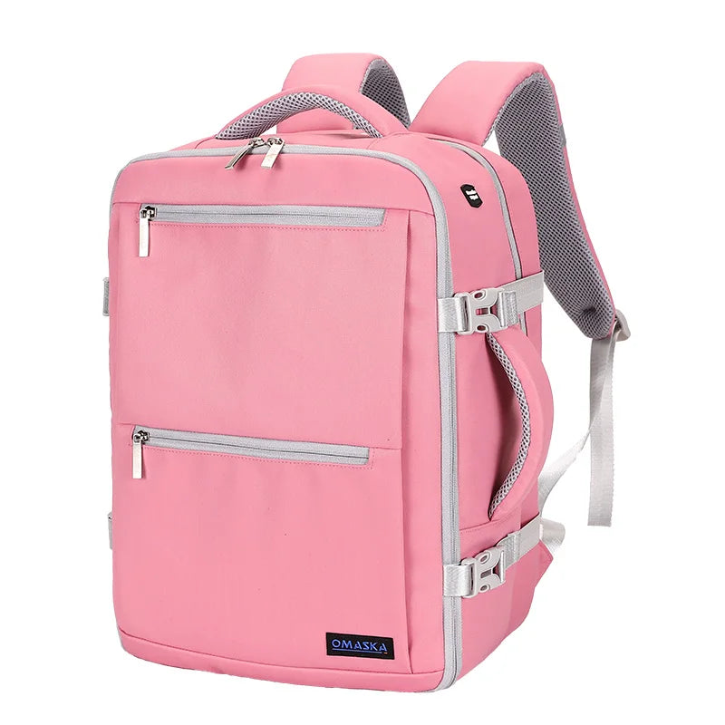 KTX-150355 Large Capacity Waterproof 17 Inch Nylon Laptop Backpack for Students