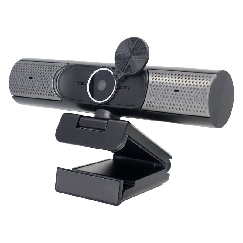 KTX-199187 Three-in-One HD USB Camera with Microphone and Speaker for Laptop and Desktop Live Streaming and Online Classes