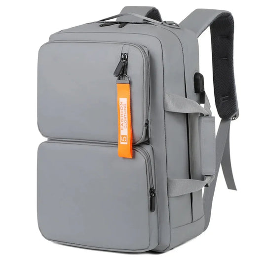 KTX-395539 Large Capacity USB Laptop Backpack - 17 Inch Nylon Sport Business Bag for Men