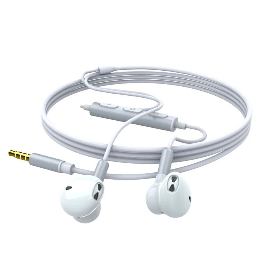 KTX-918355 Wired Hi-Fi Stereo Earphones with Microphone for iPhone and Android Devices