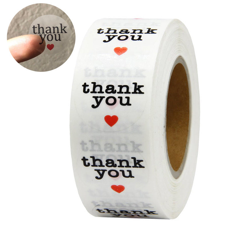 KTX-186515 Transparent PVC Hot Stamping Decorative Sealing Label Sticker Tape - 1 inch & 1.5 inch Sizes