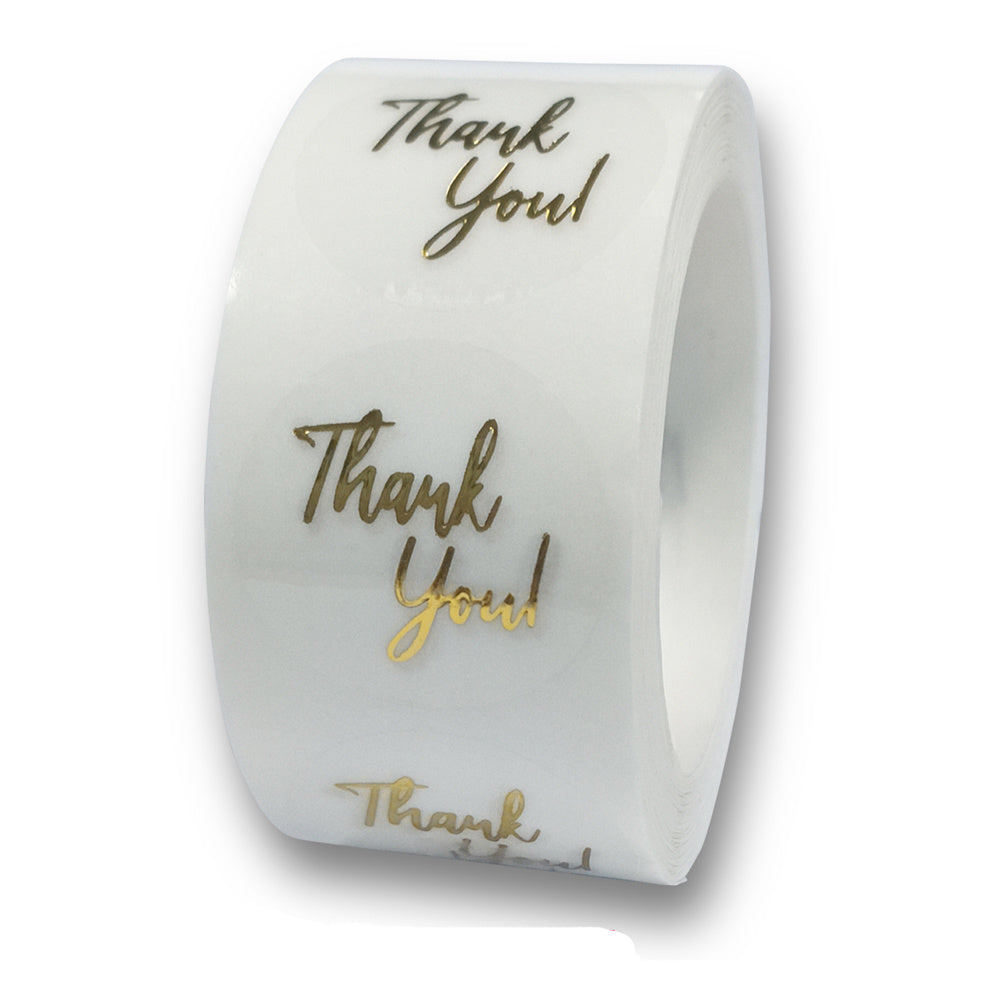 KTX-186515 Transparent PVC Hot Stamping Decorative Sealing Label Sticker Tape - 1 inch & 1.5 inch Sizes