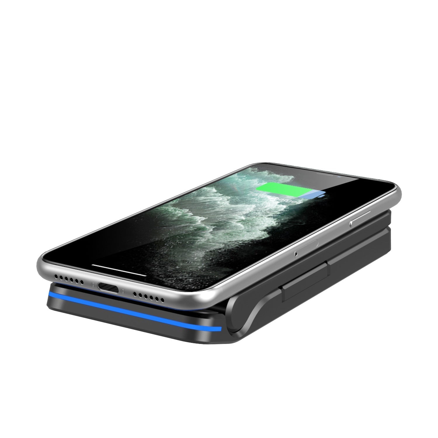 KTX-399251 Wireless Folding Charging Station for Mobile Phones and Headphones - 15W Output, Type-C Interface, Portable Design