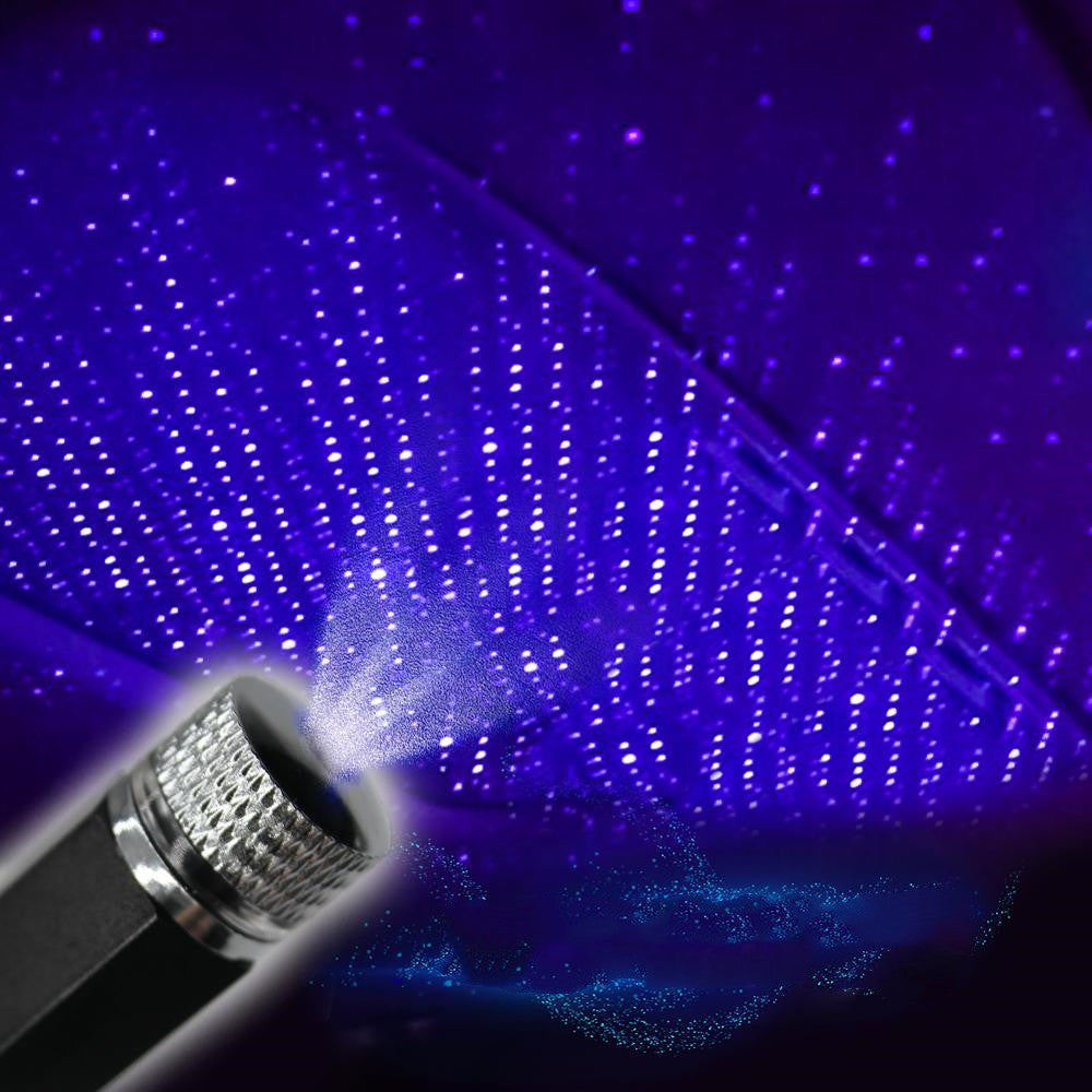KTX-667347 USB LED Star Light for Car Roof, Purple, Compatible with GM Models