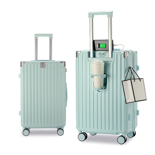 KTX-868115 4-Piece Soft Luggage Set with Carry-On and Wheels for Travel