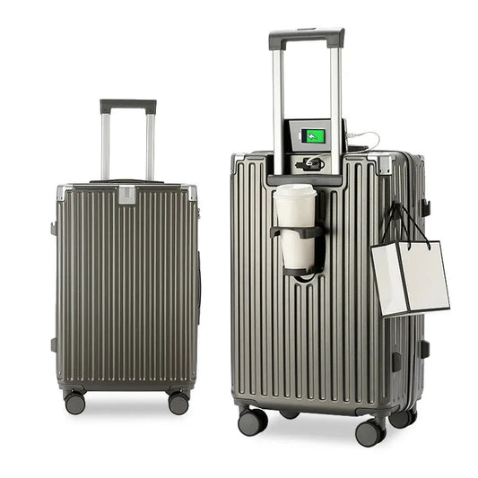KTX-868115 4-Piece Soft Luggage Set with Carry-On and Wheels for Travel