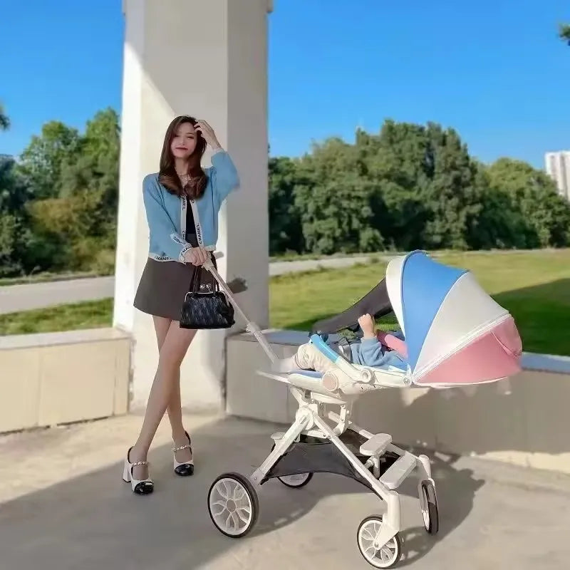 KTX-167123 Versatile 2-in-1 Portable Baby Stroller for Infants and Toddlers