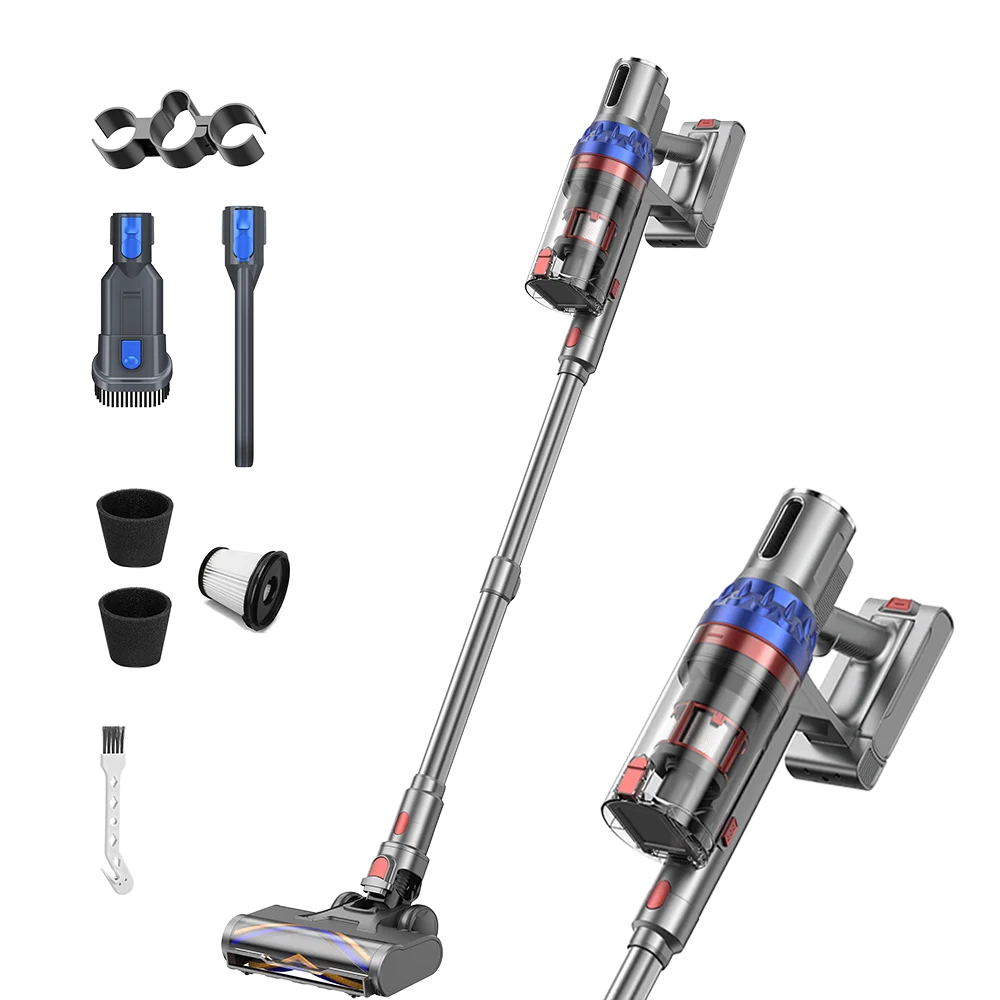 KTX-838995 Cordless Spin Dust Tool Vacuum Cleaner for Deep Cleaning - 34000PA Suction Power, 450W Battery-Powered Stick for Household Use