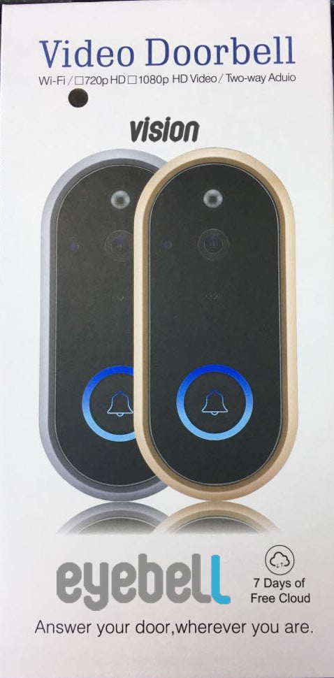 KTX-305427 Smart Remote Home Monitoring Doorbell with HD Video and Two-Way Audio