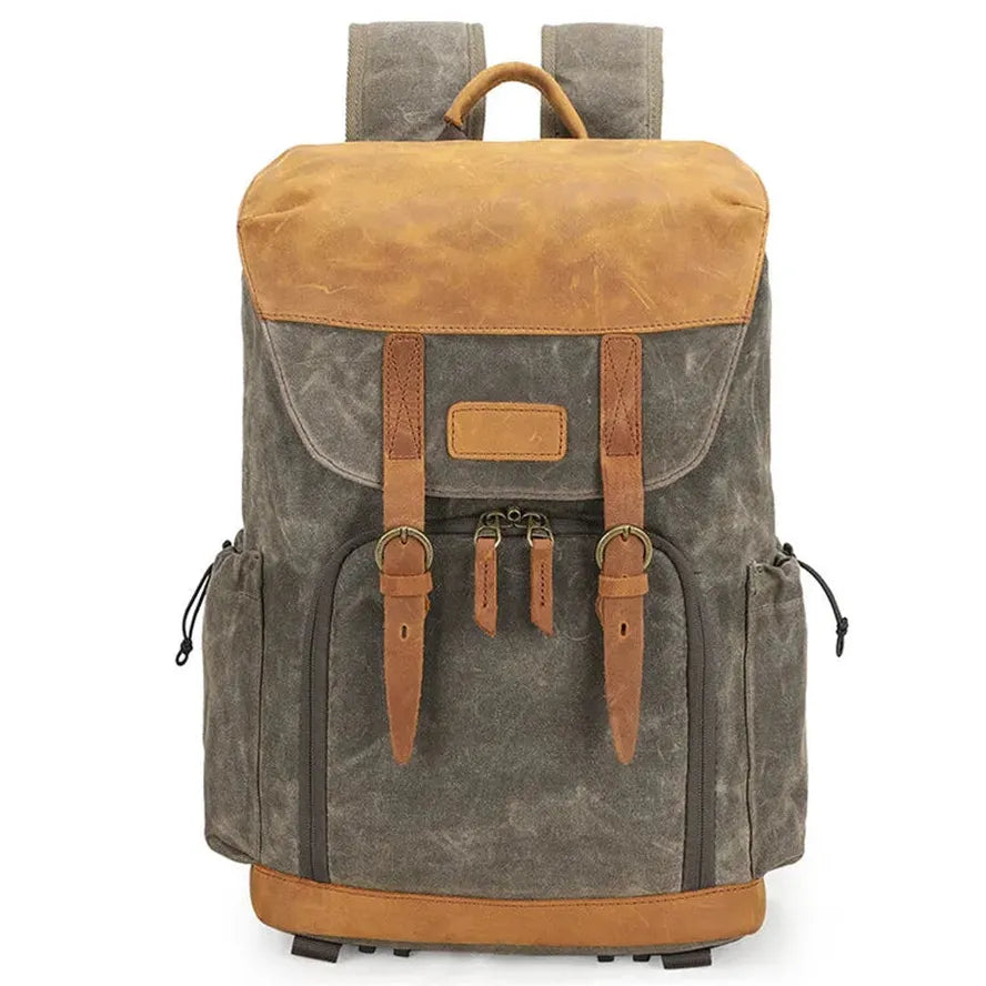 KTX-433555 Large Capacity Waterproof Canvas Backpack for SLR Cameras and Travel