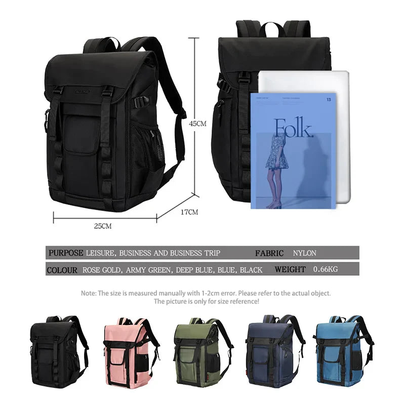 KTX-478035 Durable 17-Inch Waterproof Laptop Backpack with Large Capacity and Stylish Design for Men