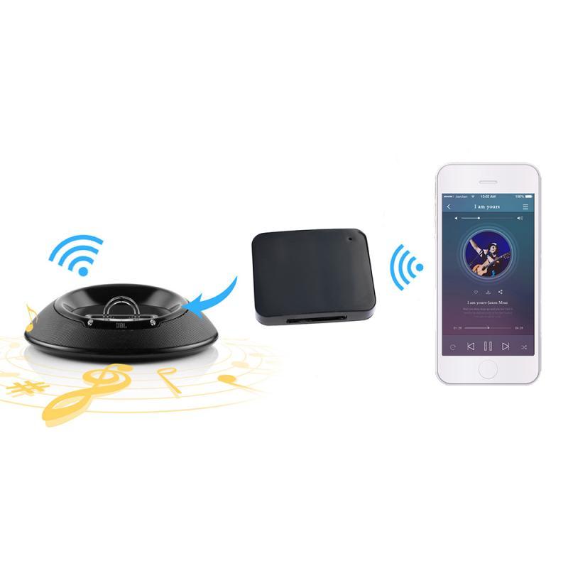 KTX-224403 Bluetooth 5.0 Music Receiver for 30-Pin Apple Devices with Extended Range and Quality Sound