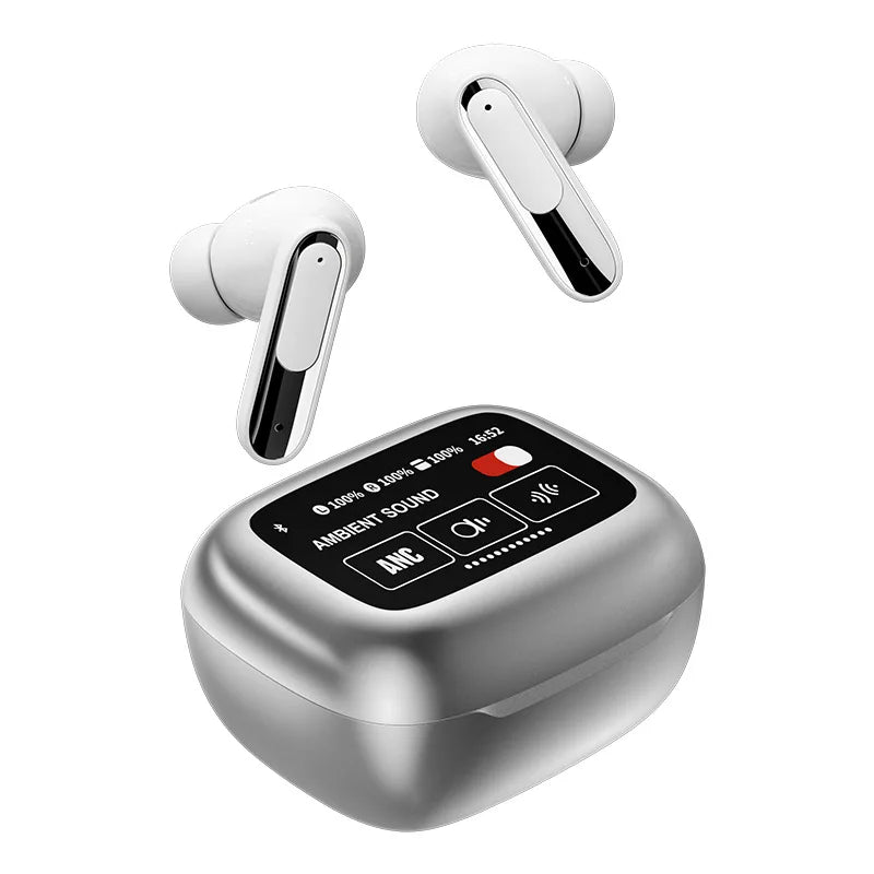 KTX-050835 TWS In-Ear Headset with Smart Touch Screen, Bluetooth Connectivity, LED Battery Indicator