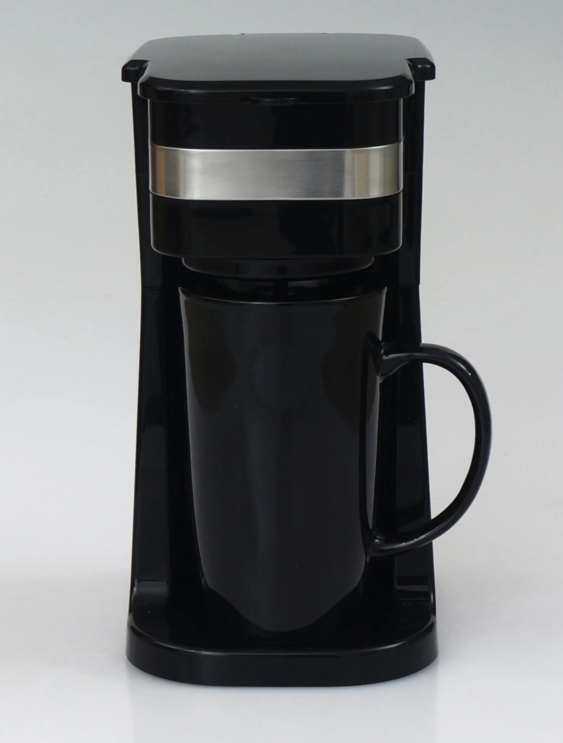 KTX-916883 Personal Coffee Maker with 15 oz Stainless Steel Travel Mug for Home Brewing