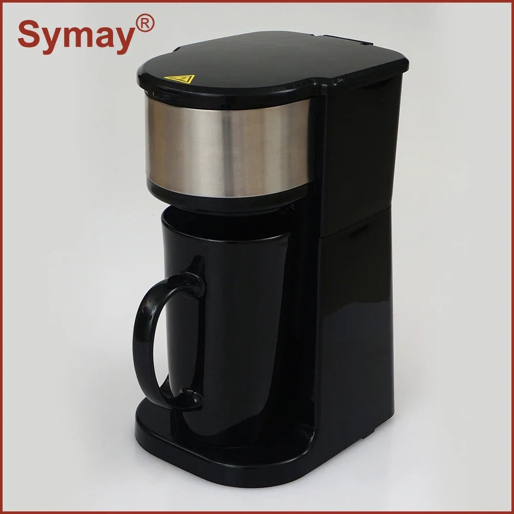 KTX-916883 Personal Coffee Maker with 15 oz Stainless Steel Travel Mug for Home Brewing