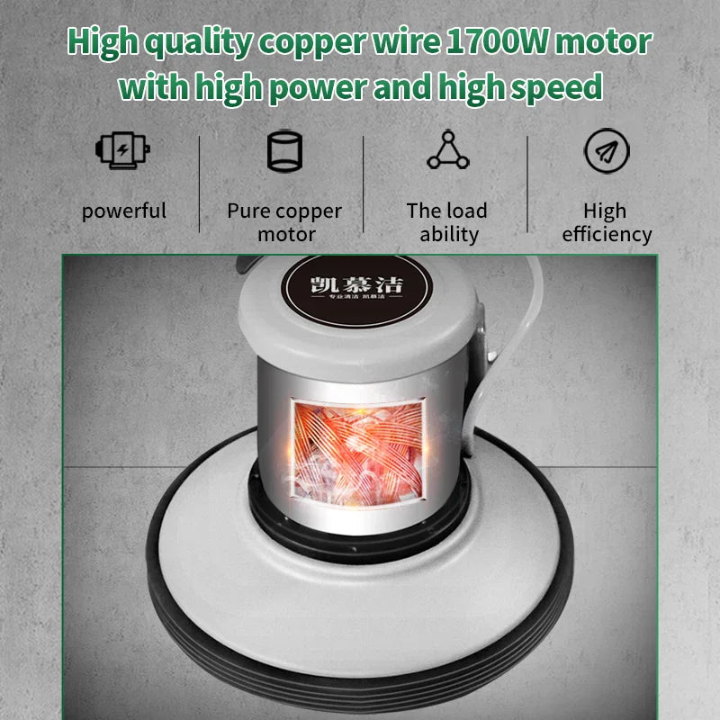 KTX-175571 KJ717 Electric Carpet Cleaner and Floor Scrubber for Hotels, 220V Multi-Functional Hand Push Machine