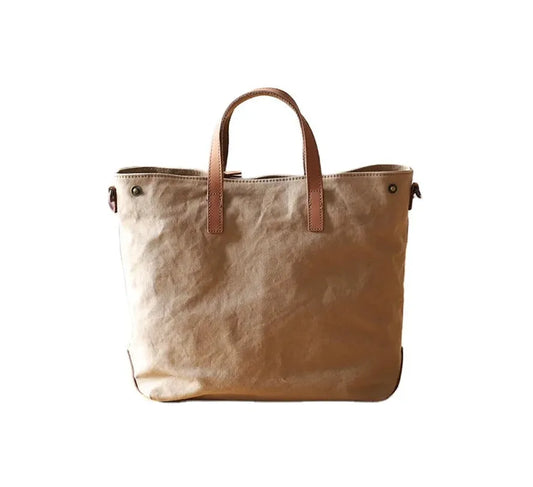 KTX-119571 Mori Series Leisure Canvas Single Shoulder Messenger Bag in Dark Grey, Khaki, Army Green, and Beige