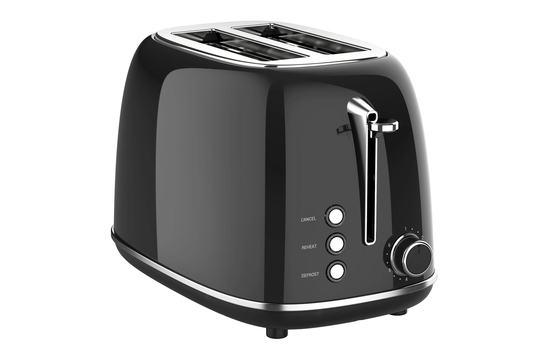 KTX-308115 Retro Stainless Steel 2 Slice Custom Wide Slot Sandwich Toaster