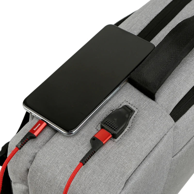 KTX-618003 Durable USB Charging Travel Laptop Backpack with Large Capacity for Office and Outdoor Use