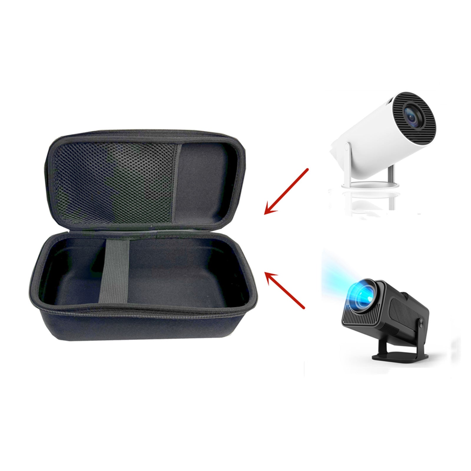 KTX-797267 Ultra HD Projector Storage Bag - Waterproof EVA Case for HY320 & HY300 Models