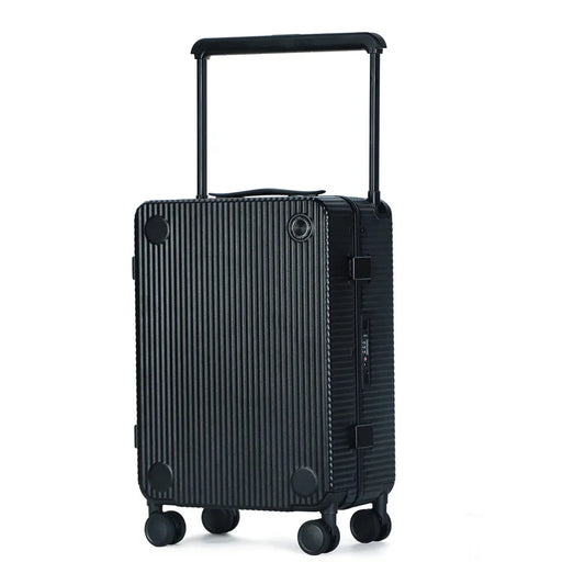 KTX-306451 Personalised Aluminium Trolley Travel Suitcase with Wide Frame