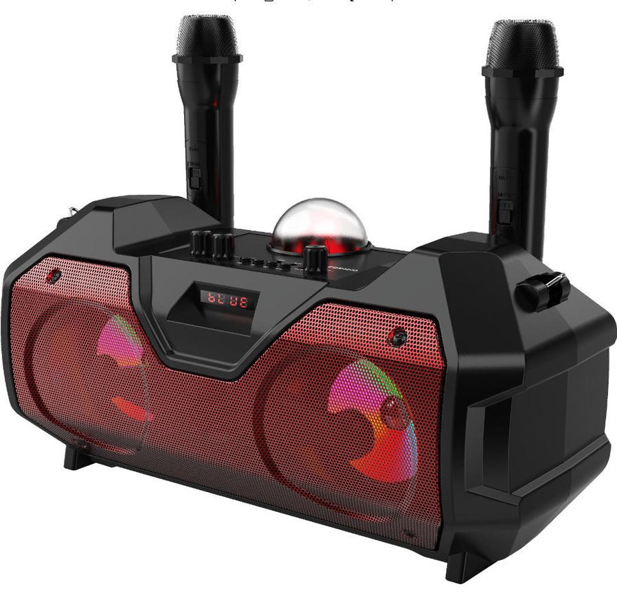 KTX-281683 Bluetooth Portable Speaker with Dual Microphone and Multi-Function Features