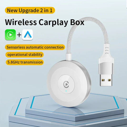 KTX-640403 Wireless CarPlay Adapter for iPhone - Convert Wired to Wireless CarPlay Functionality