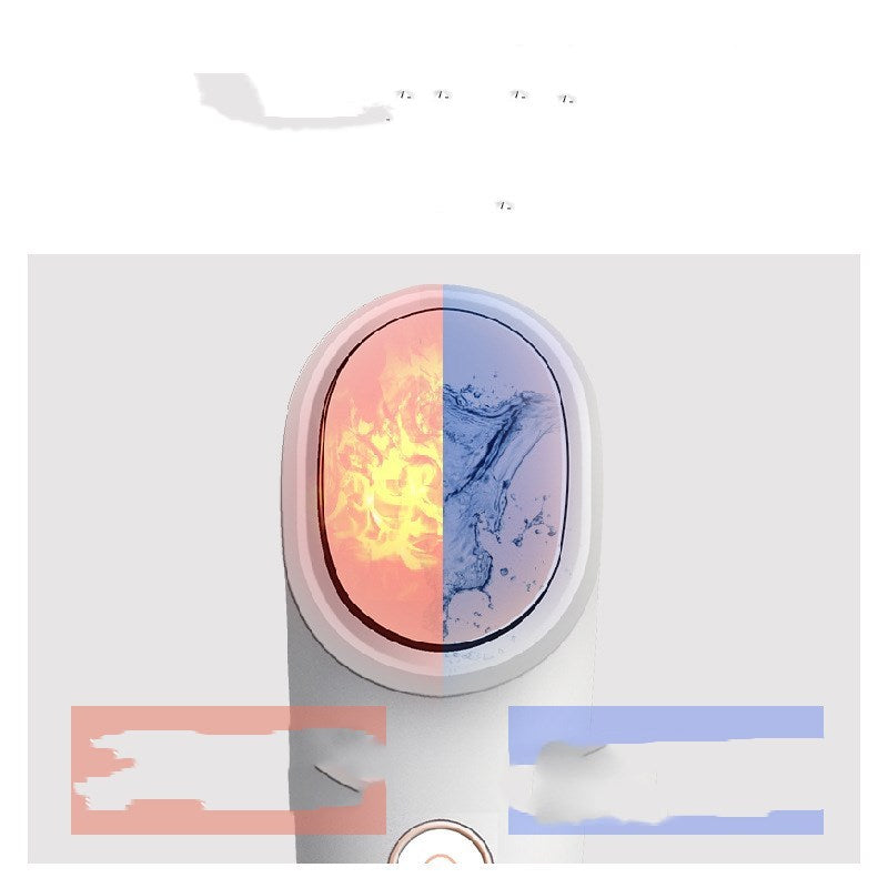 KTX-536339 Negative Ion and Infrared Ultrasonic Skin Care Device with Color Light Therapy, White, PC + ABS