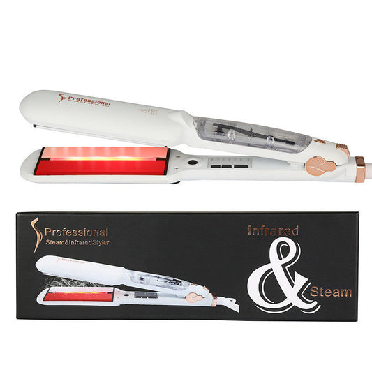 KTX-811667 Infrared Steam Spray Hair Straightener for Wet and Dry Hair with Tourmaline Ceramic Technology