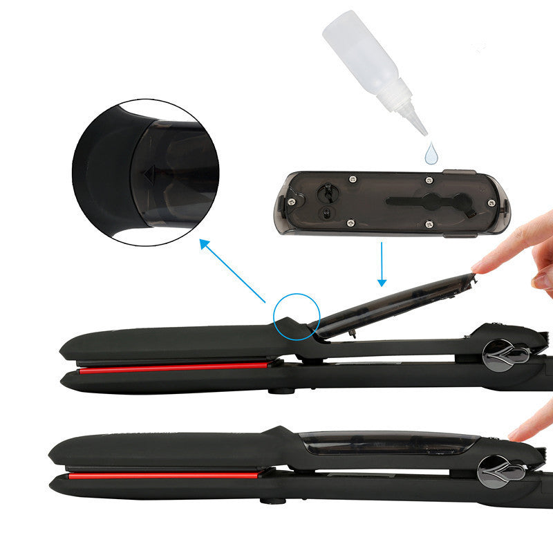 KTX-811667 Infrared Steam Spray Hair Straightener for Wet and Dry Hair with Tourmaline Ceramic Technology