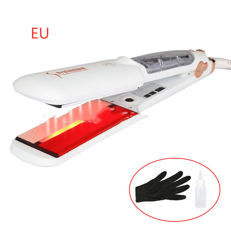 KTX-811667 Infrared Steam Spray Hair Straightener for Wet and Dry Hair with Tourmaline Ceramic Technology