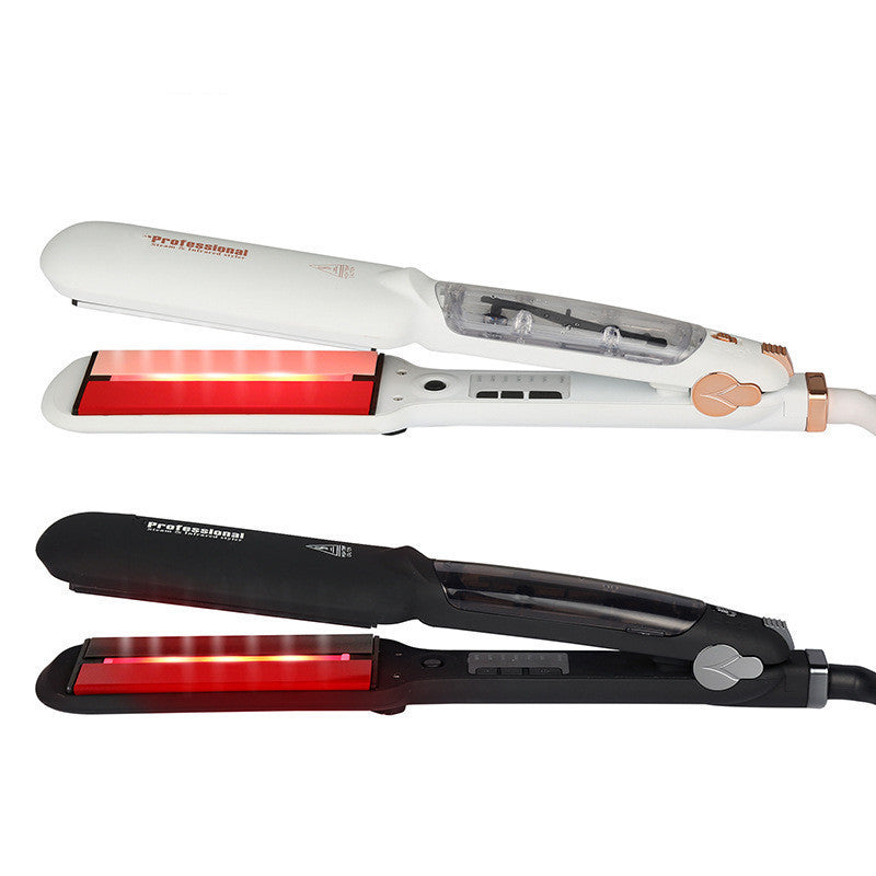 KTX-811667 Infrared Steam Spray Hair Straightener for Wet and Dry Hair with Tourmaline Ceramic Technology