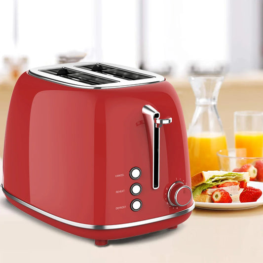 KTX-963475 Compact 2-Slice Grill Toaster with Wide Slots and Adjustable Settings