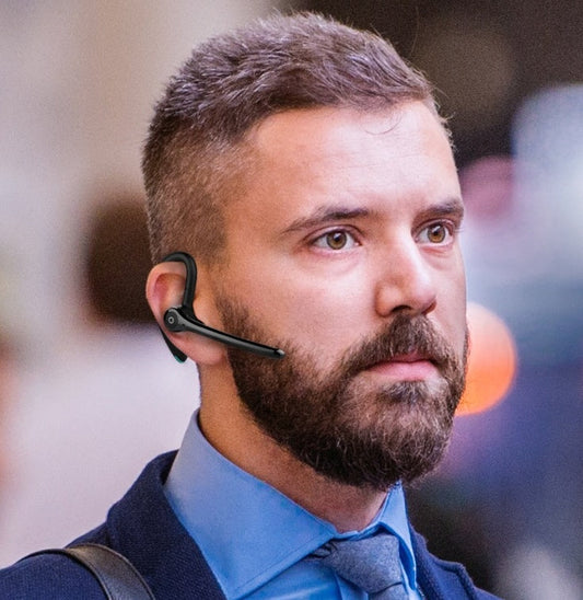 KTX-395347 Wireless Over-Ear Bluetooth Headset with Call and Music Support, Unilateral Design, 10m Range, Battery Display