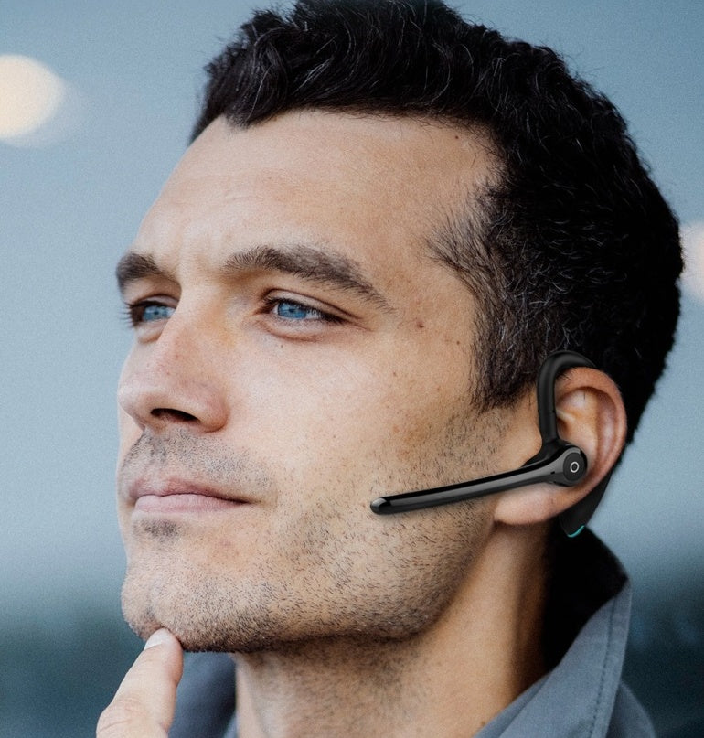 KTX-395347 Wireless Over-Ear Bluetooth Headset with Call and Music Support, Unilateral Design, 10m Range, Battery Display