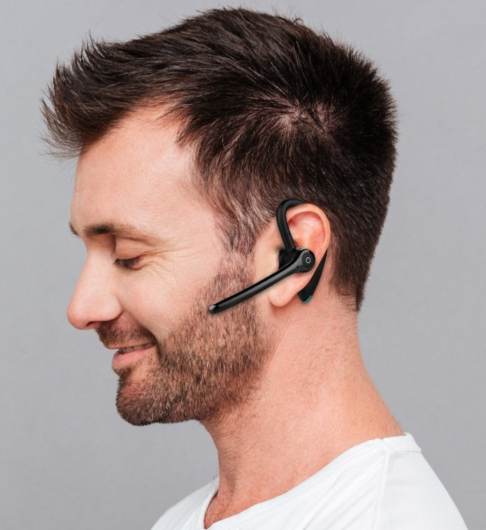 KTX-395347 Wireless Over-Ear Bluetooth Headset with Call and Music Support, Unilateral Design, 10m Range, Battery Display